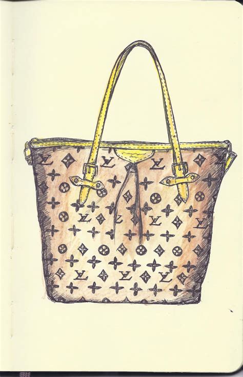 louis vuitton sketch|elegant Louis Vuitton drawings.